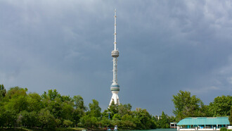 The majestic Tashkent Tower in Tashkent, Uzbekistan