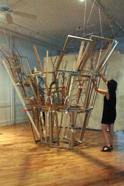 Shaqayeq Arabi, Study of an upturned ziggurat. Courtesy of the artist.