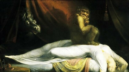 Johann Heinrich Füssli, Incubo (1781), particolare