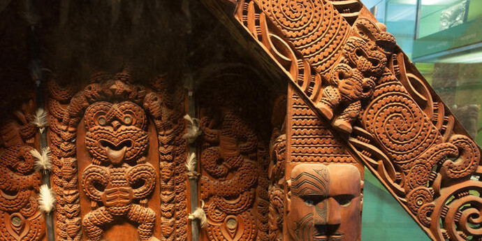  Margaret Mead Hall of Pacific Peoples, Exhibition view. Courtesy of American Museum of Natural History