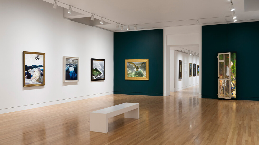 Jamie Wyeth, Unsettled, exhibition view. Courtesy of Frye Art Museum