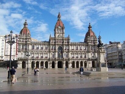 A Coruña. Plaza de María Pita