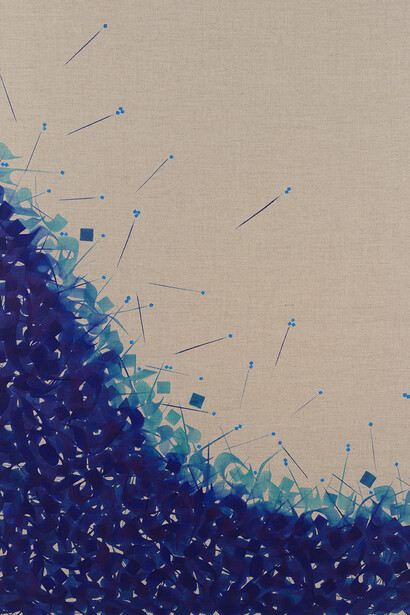 Pouran Jinchi
Sores 3, 2015
Inks on linen
48 x 36 in / 121.92 x 91.44 cm