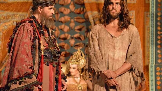 Cidade-teatro de Nova Jerusalém. Herodes e Jesus Cristo. Foto: Beto Bertagna