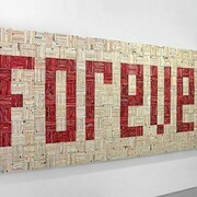 John Salvest, Forever (2013), Secondhand Romance Novels, 74h x 210w x 4.5d in (188h x 533.4w x 11.4d cm)