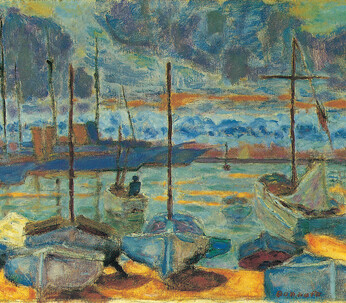 El puerto de Cannes, 1927. Óleo sobre lienzo, 41 x 65 cm. National Gallery of Canada, Ottawa.