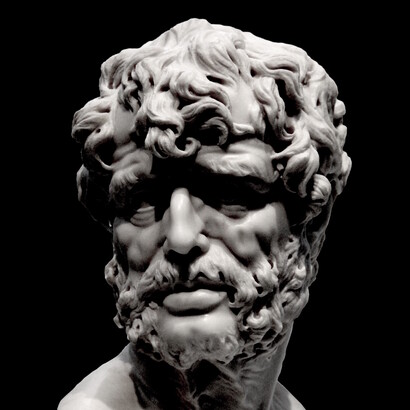 Busto imaginario de Séneca por un autor del siglo XVII