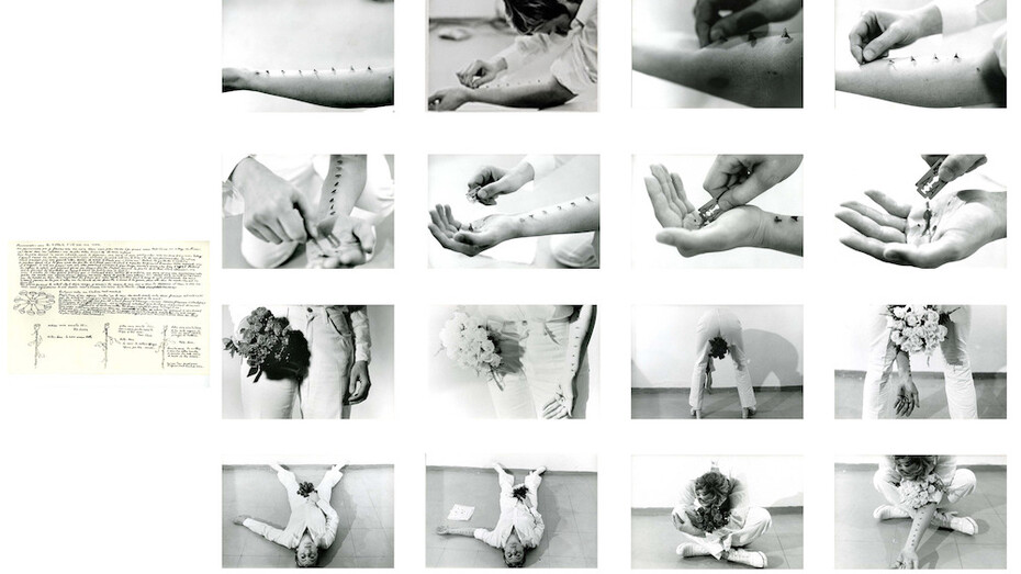 Gina Pane. Courtesy Anne Marchand and photo credits Max Pescio.
