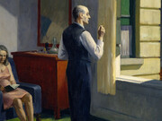 Edward Hopper, Hotel By A Railroad, detail