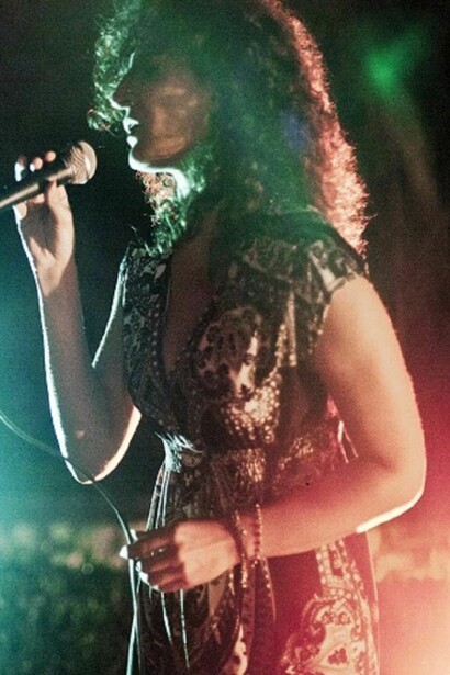 Irene Jalenti, during a concert