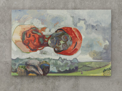 Michael Armitage, "Tea Picker", 2023, installation view second floor Kunsthaus Bregenz, 2023. Photo by Markus Tretter, courtesy of the artist and David Zwirner. Forman Family Collection, © Michael Armitage, Kunsthaus Bregenz