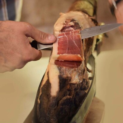 Taglio di prosciutto crudo