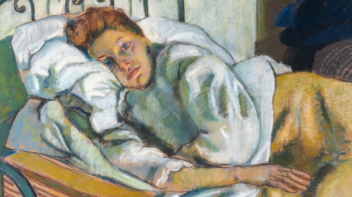 Philippe Smit, Jeune fille dans un lit (detalle), vers 1914. Cortesía del Musée d’Orsay