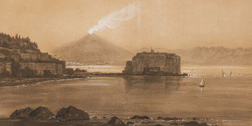 Carl Gustav Carus,Gulf of Naples, 1856, 28,2 x 45,3 cm