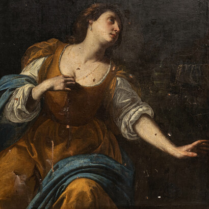 Artemisia Gentileschi, María Magdalena (detalle)