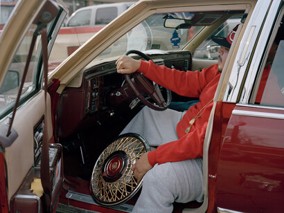Justine Kurland, Wheels and Rims, 2011, Inkjet print, 18.5 by 24 in. 47 by 61 cm, Edition of 6. Courtesy of the artist and Mitchell-Innes & Nash, NY.