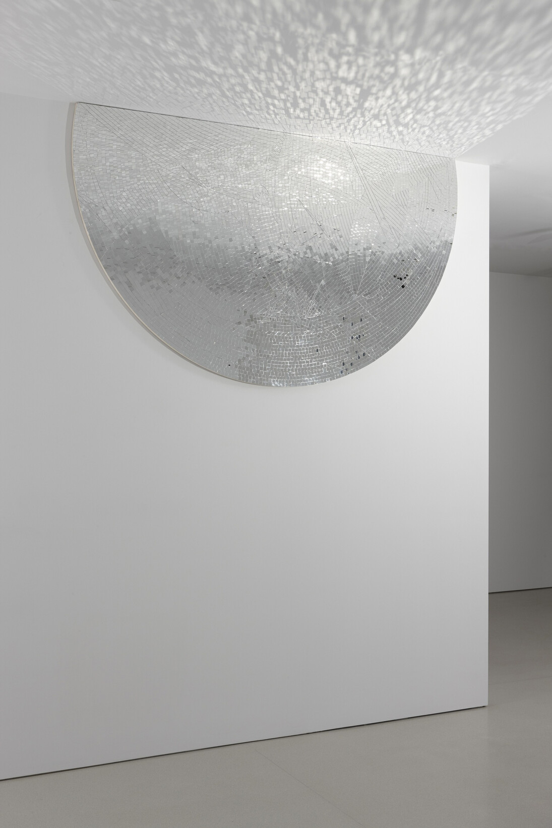 Jim Hodges. Movements (Stage IV), 2009. Mirror on canvas. 96 x 57 in. Photo by Ronald Amstutz. © Jim Hodges