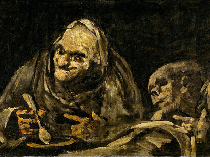 «Dos viejos comiendo sopa» (1819-1823), Goya