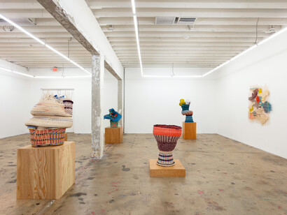 Dee Clements, Late bloomer, exhibition view. Courtesy of Nina Johnson Gallery