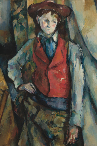 Paul Cezanne, Boy in a red waistcoat, 1888-1890. Courtesy of National Gallery of Art