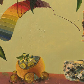 Damien Flood, Dressing table (detail), 2024. Courtesy of Green On Red Gallery