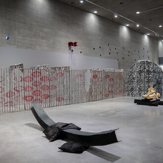 Sofía Salazar Rosales, Travesías de una lágrima, vista de exhibición. Cortesía del Centro de Creación Contemporánea de Andalucía