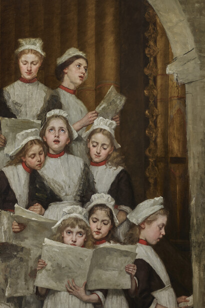 Therese Schwartze, A choir of foundling girls, circa 1910. Courtesy of Foundling Museum