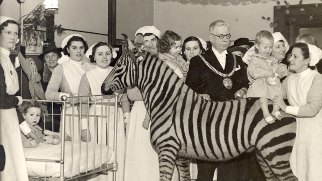 Liverpool Stanley Hospital at Christmas. Courtesy of Museum of Liverpool