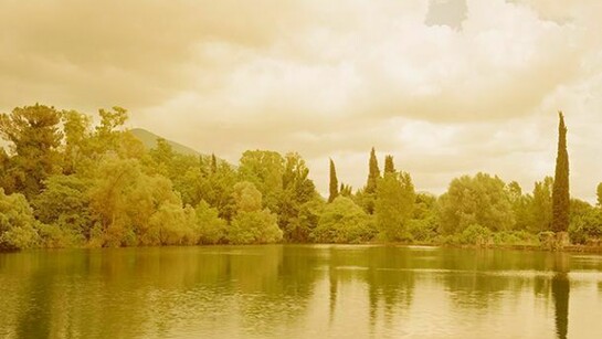 Elger Esser, Ninfa - (Sleparis), 2013, Directprint, AluDibond, Shellac, 79 7/8 X 103 1/2 X 1 3/4 inches (203 X 263 X 4.5 cm)