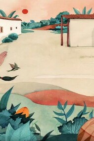 Ilustración de Luisa Rivera para la edición especial por los 50 años de ‘Cien años de soledad’ (2017, Penguin Random House)
