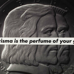 Untitled (Charisma is the perfume of your gods), 1982, photograph, 49 × 48 in. (124.46 × 121.92 cm), Allen Memorial Art Museum, Oberlin College, Ohio. Purchased with funds provided by Carl R. Gerber (OC 1958), in memory of Elizabeth Ann Gerber. Courtesy of National Gallery of Art