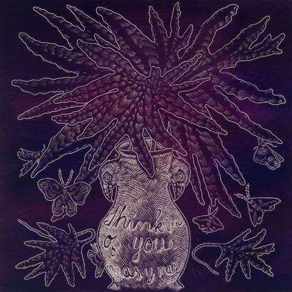 Richard Armendariz
Thinkin of You Más y Más y Más,
2020
Carved oil on birch plywood
24 x 24"
61 x 61 cm 