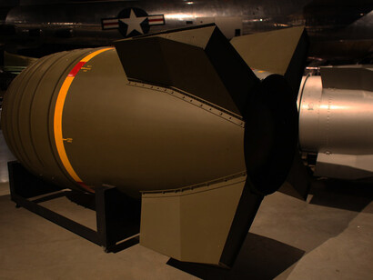 Mark 6 Nuclear Bomb on display at the National Museum of the United States Air Force