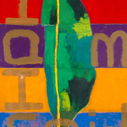 Alvaro Barrington, I am... I said (detail), 2025, 2025. Courtesy of Sadie Coles HQ
