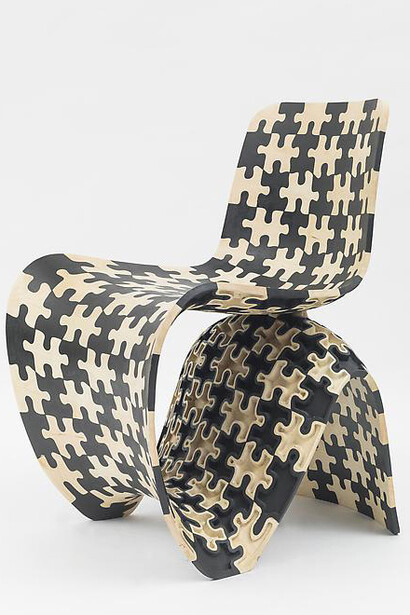 Maker Chair (Puzzle) (Prototype), 2014, Image dimensions: 529px x 660px, Joris Laarman, Maple, Museum purchase with funds provided by Marcia and Alan Docter, 2014