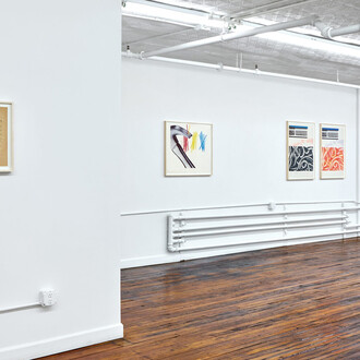 James Rosenquist, Waiting for an idea, exhibition view. Courtesy of Off Paradise 