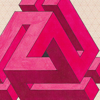 José María Yturralde, Figura imposible (serie Triangular), 1974. Cortesía del Museo de Arte Abstracto Español