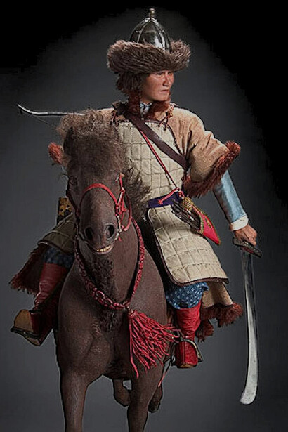 Ricostruzione di Attila di George S. Stuart, museo della Contea di Ventura, USA