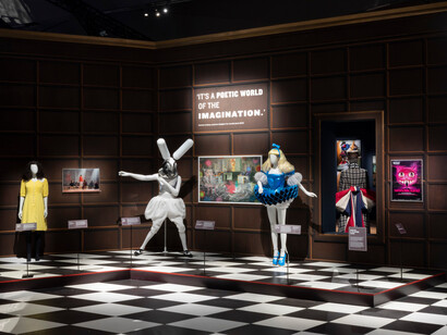 Alice Curiouser and Curiouser, May 2021, Installation Image (c) Victoria and Albert Museum, London 
