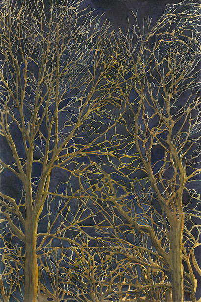 Santiago Calatrava, The deep forest, 2010, watercolor 5975 x 4025 © Santiago Calatrava, courtesy Marlborough Gallery, New York    