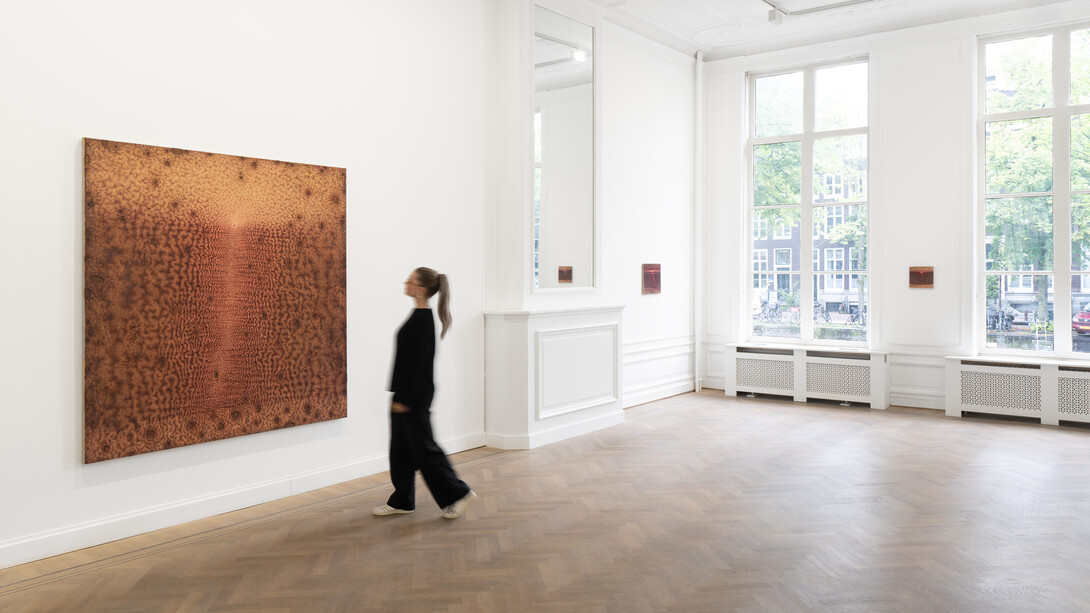 Anders Davidsen, Sowing in half-light, exhibition view. Courtesy of the Artist and GRIMM Gallery. Photo by Jonathan de Waart