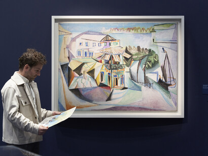 Picasso: los cuadernos de Royan, vista de exhibición. Cortesía del Museo Picasso Málaga