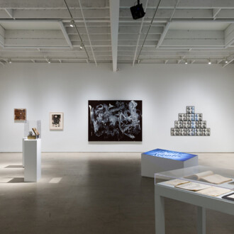 Various artists, Dictation from the other side, exhibition view. Courtesy of Karma Gallery