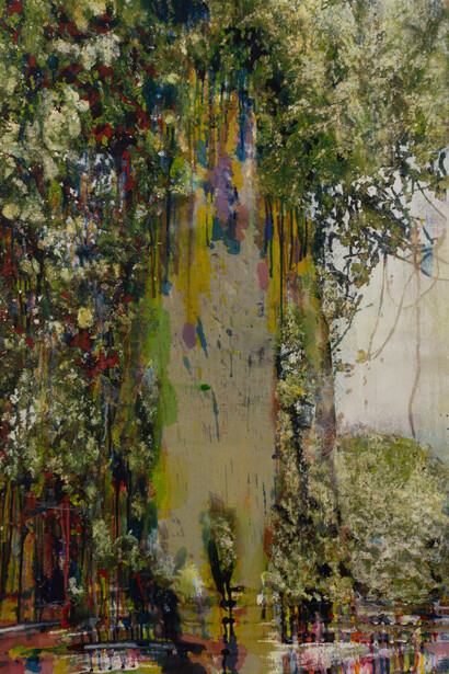 Alexandre Lenoir, Gold leaves, 2024. Avec l'aimable autorisation de l'artiste et de la Galerie Mariane Ibrahim. Photo de Fabrice Gousset