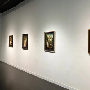 Stephen Mackey, The angel of evening, exhibition view. Courtesy of Arcadia Contemporary
