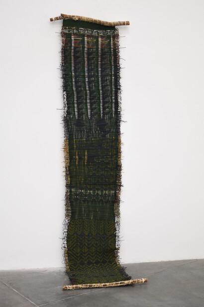 Angélica Serech, Temps entrelacé – deep time, ausstellungsansicht. Mit freundlicher genehmigung des Internationalen Rotkreuz- und Rothalbmondmuseums