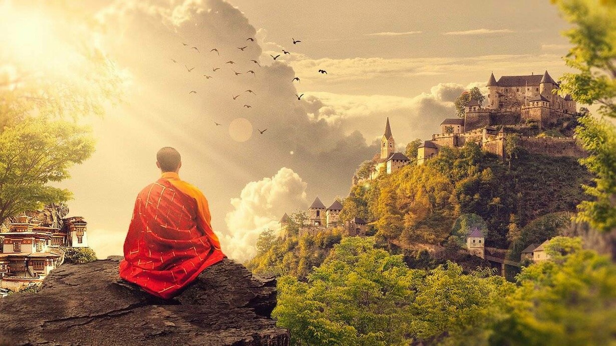 Contemplating the balance of dark and light