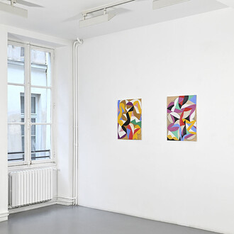 Alain Clément, Peintures et monotypes, exhibition view. Courtesy of Galerie Catherine Putman
