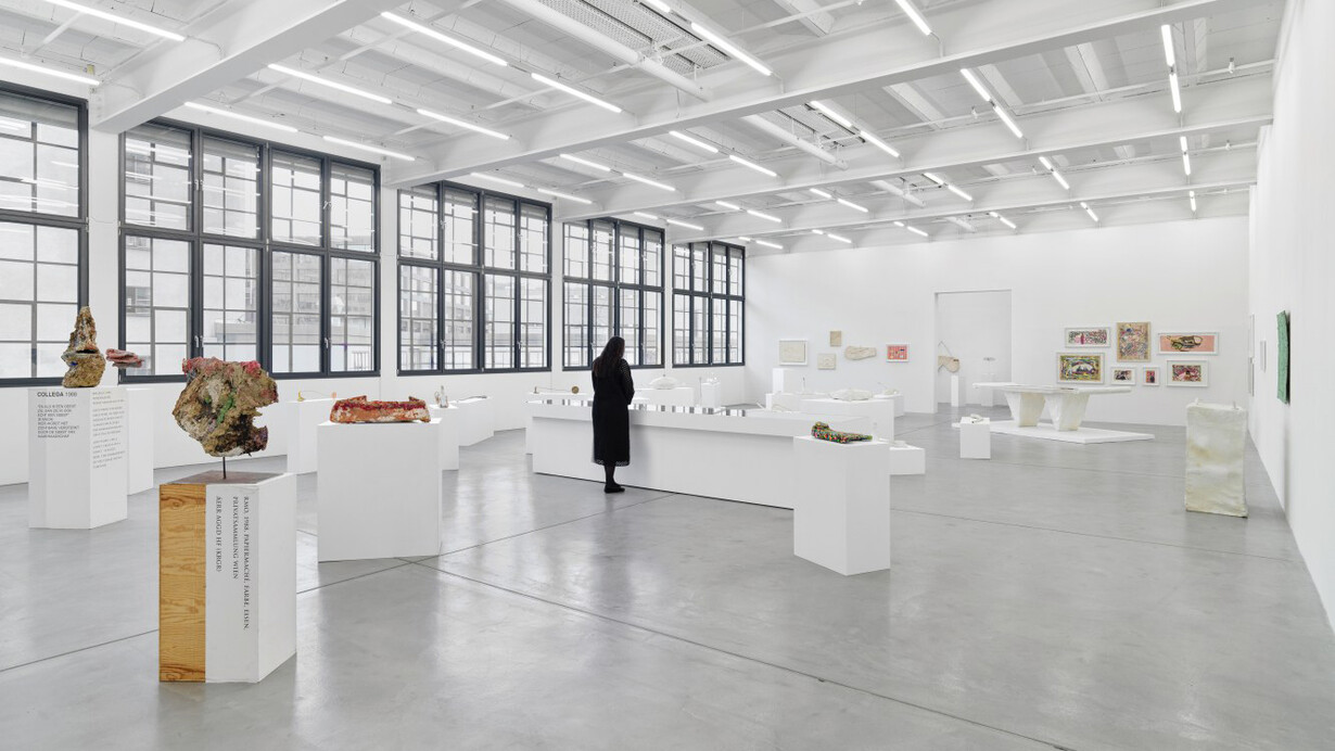 Franz West, Die frühen werke (Early works), exhibition view. Courtesy of Galerie Eva Presenhuber