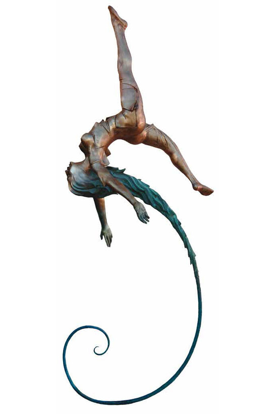 Andrea Roggi, Il volo della conoscenza, bronzo, 300 cm